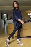 The Soft Tech Jersey Zippy Sweatshirt Navy